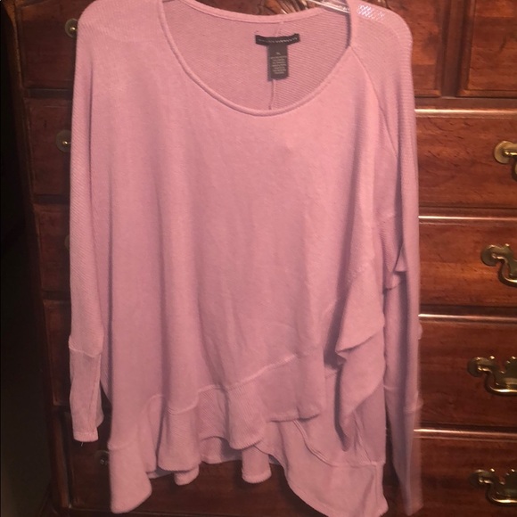 New Grace Elements size XL lavender ruffle top - Picture 3 of 8